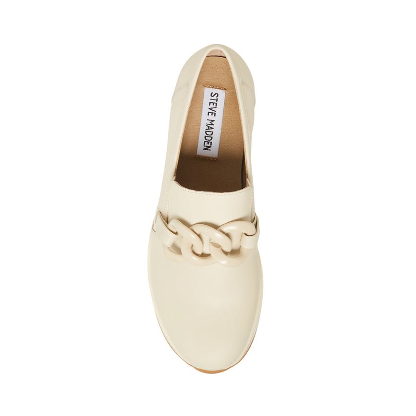 Zapatos Plataforma Steve Madden Haze Cuero Mujer Beige | ES JO8314